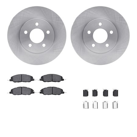 DYNAMIC FRICTION CO 6312-54199, Rotors with 3000 Series Ceramic Brake Pads includes Hardware 6312-54199
